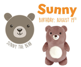 SUNNY BIRTHDAY: AUGUST 19TH SUNNY THE BEAR trademark
