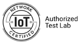 IOT NETWORK CERTIFIED AUTHORIZED TEST LAB trademark