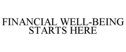 FINANCIAL WELL-BEING STARTS HERE trademark