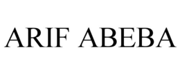 ARIF ABEBA trademark