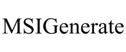 MSIGENERATE trademark