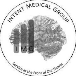 INTENT MEDICAL GROUP IMG SERVICE AT THE FRONT OF OUR HEARTS trademark
