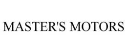 MASTER'S MOTORS trademark
