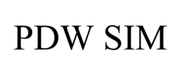 PDW SIM trademark