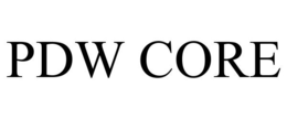 PDW CORE trademark