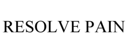 RESOLVE PAIN trademark