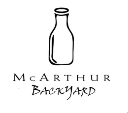 MCARTHUR BACKYARD trademark