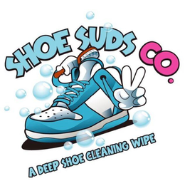 SHOE SUDS CO. A DEEP SHOE CLEANING WIPE trademark
