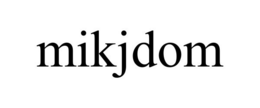 MIKJDOM trademark