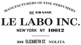 MANUFACTURERS OF FINE PERFUMERY NYC GRASSE LE LABO INC. NEW YORK NY 10012 233 ELIZABETH STREET trademark