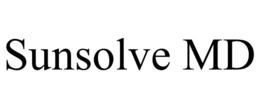 SUNSOLVE MD trademark