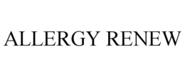 ALLERGY RENEW trademark