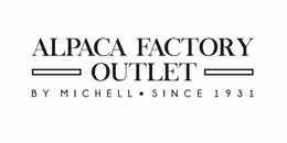 ALPACA FACTORY OUTLET BY MICHELL • SINCE 1931 trademark