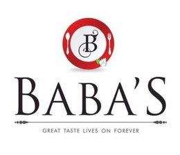 B BABA'S GREAT TASTE LIVES ON FOREVER trademark