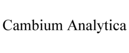 CAMBIUM ANALYTICA trademark