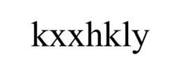 KXXHKLY trademark