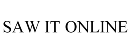 SAW IT ONLINE trademark