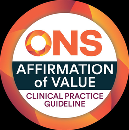 ONS AFFIRMATION OF VALUE CLINICAL PRACTICE GUIDELINE trademark