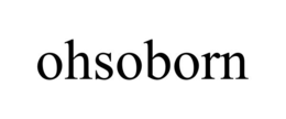 OHSOBORN trademark