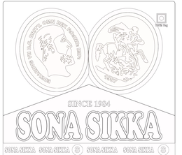EDWARDVS VII D.C. BRITT. OMN REX F :D: IND: IMP: 1907  SINCE 1984 SONA SIKKA SONA SIKKA SONA SIKKA S SONA SIKKA SONA SIKKA S 100% VEG trademark