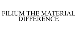 FILIUM THE MATERIAL DIFFERENCE trademark