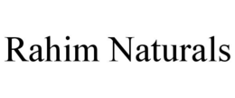 RAHIM NATURALS trademark