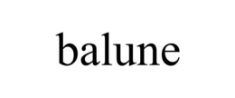 BALUNE trademark