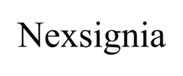 NEXSIGNIA trademark