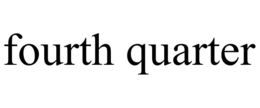 FOURTH QUARTER trademark