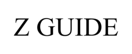Z GUIDE trademark