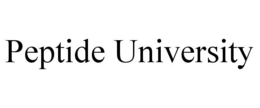 PEPTIDE UNIVERSITY trademark