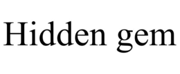 HIDDEN GEM trademark