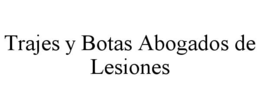 TRAJES Y BOTAS ABOGADOS DE LESIONES trademark