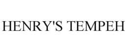 HENRY'S TEMPEH trademark