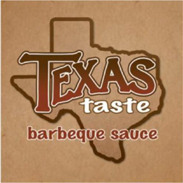 TEXAS TASTE BARBEQUE SAUCE trademark