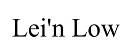 LEI'N LOW trademark