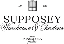 ESTD 2019 SUPPOSEY WAREHOUSE & GARDENS WHERE PENSACOLA PARTIES trademark