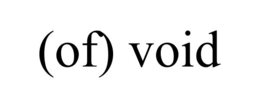 (OF) VOID trademark