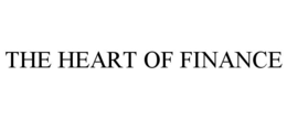 THE HEART OF FINANCE trademark
