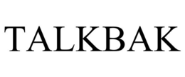 TALKBAK trademark