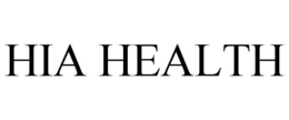 HIA HEALTH trademark