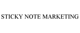 STICKY NOTE MARKETING trademark