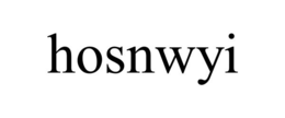 HOSNWYI trademark