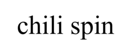 CHILI SPIN trademark
