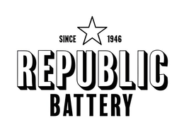 REPUBLIC BATTERY SINCE 1946 trademark