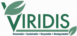 VIRIDIS RENEWABLE SUSTAINABLE RECYCLABLE BIODEGRADABLE trademark