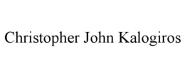 CHRISTOPHER JOHN KALOGIROS trademark