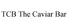 TCB THE CAVIAR BAR trademark