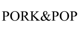 PORK&POP trademark