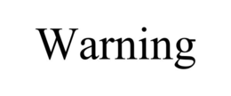 WARNING trademark
